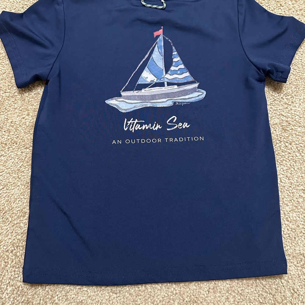 Prodoh Kids' Navy Sailboat Tee